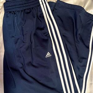 Adidas navy trifoil three stripe sweatpants